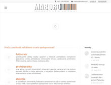 Tablet Screenshot of maboro.sk
